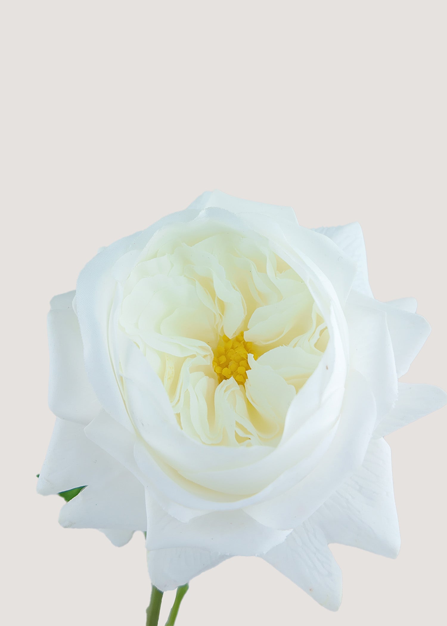 Pure white faux rose flower for wedding arrangements