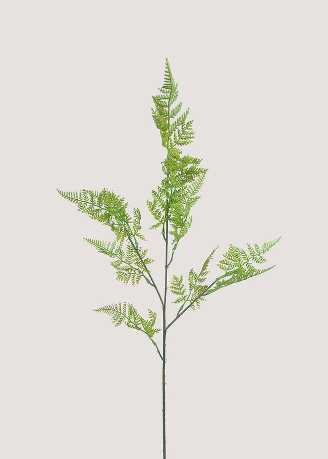 Artificial fern leaf stem in fresh green, main product image