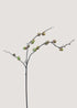 Artificial green acorn branch with rustic brown stems for autumn décor