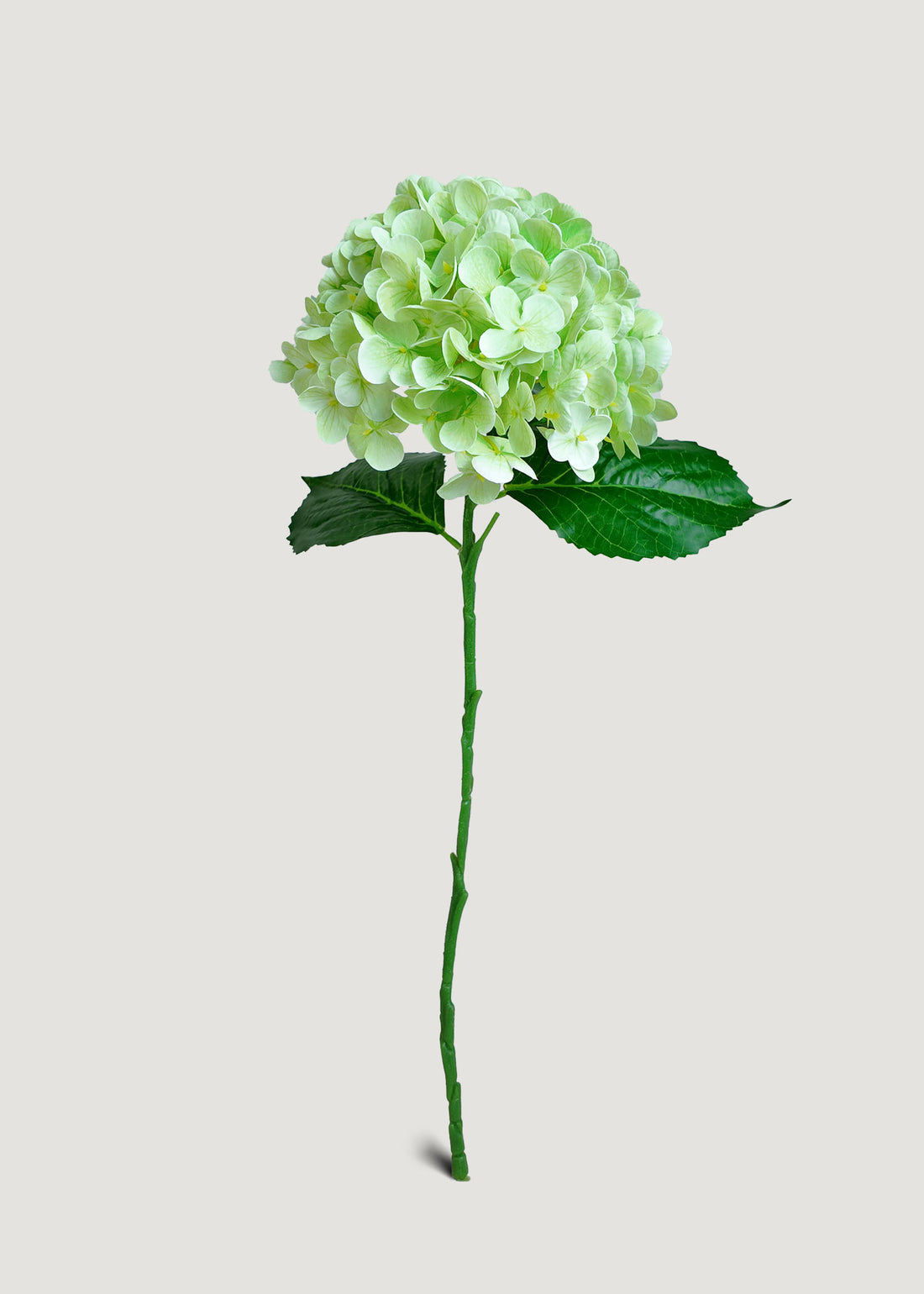 artificial green hydrangea stem for home and wedding décor