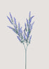 Artificial lavender stem in purple with lifelike blooms main image