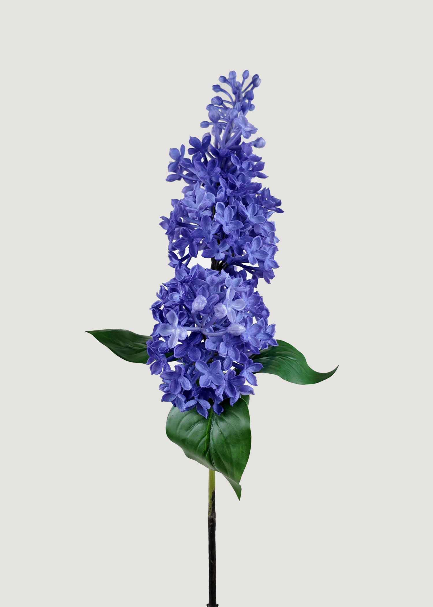 artificial purple lilac stem with realistic clustered blooms for home décor and weddings