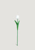 white artificial tulip stem with realistic petals for weddings and home décor