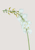 Artificial white yucca bell flower spray with lifelike details