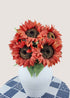 Burnt orange artificial sunflower bouquet for fall centerpieces