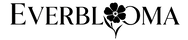 Everblooma black transparent logo featuring elegant floral lettering design