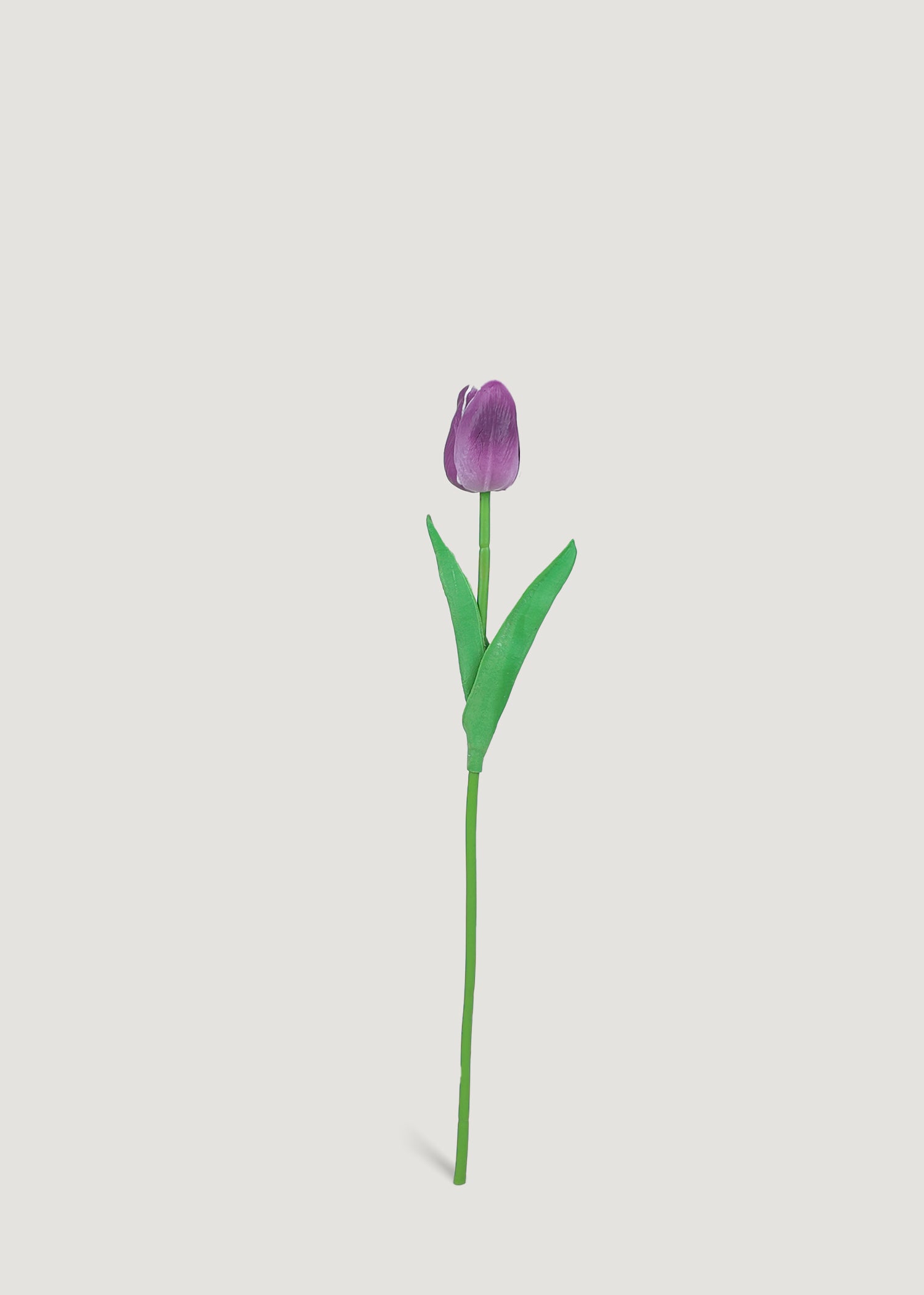 Real touch purple artificial tulip for elegant vase styling and floral arrangements