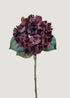 Vintage Wine Brown Artificial Hydrangea Stem Main Image