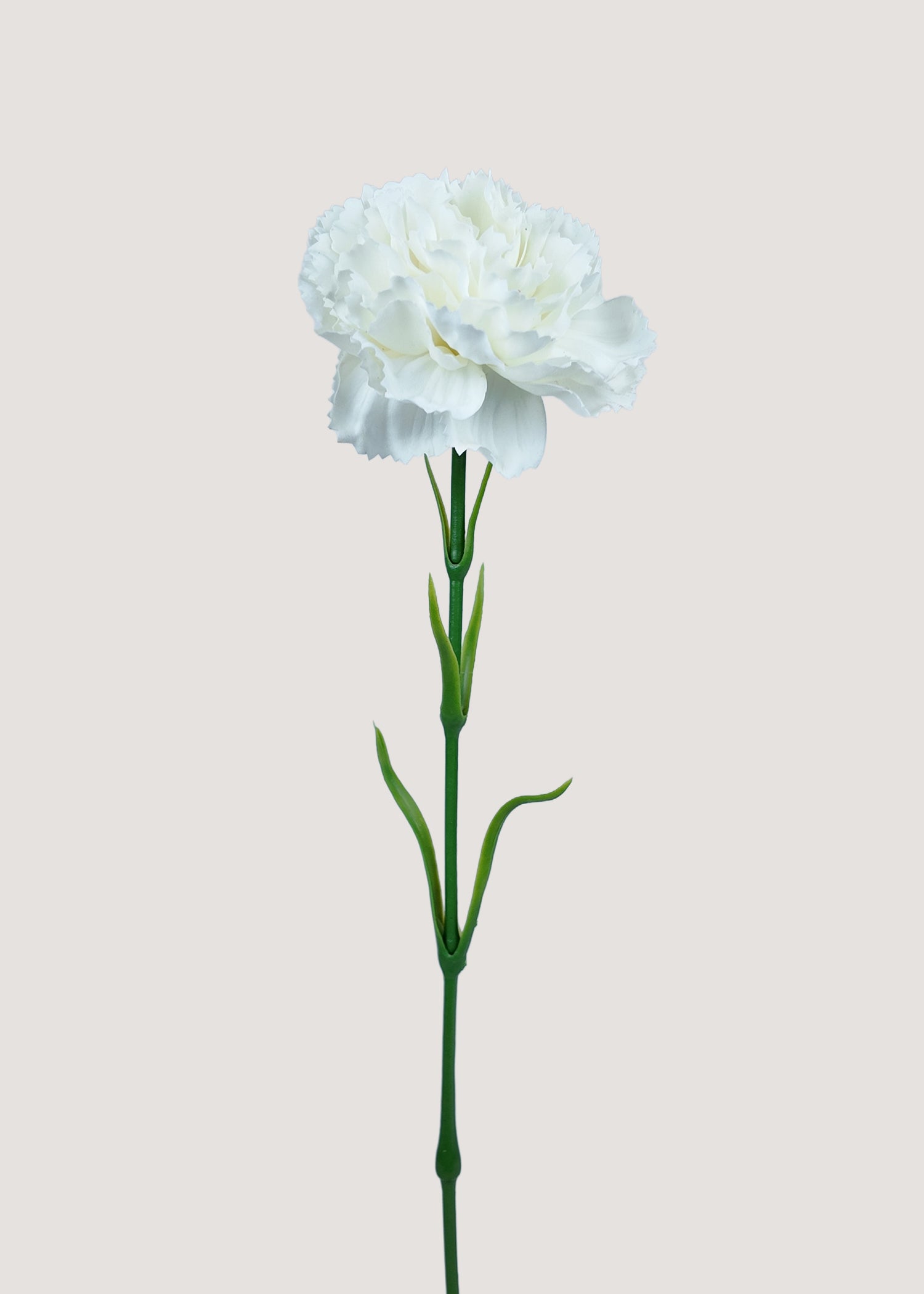 White Artificial Carnation Stem Main Image