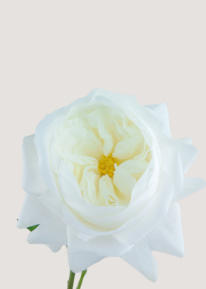 Pure white faux rose flower for wedding arrangements