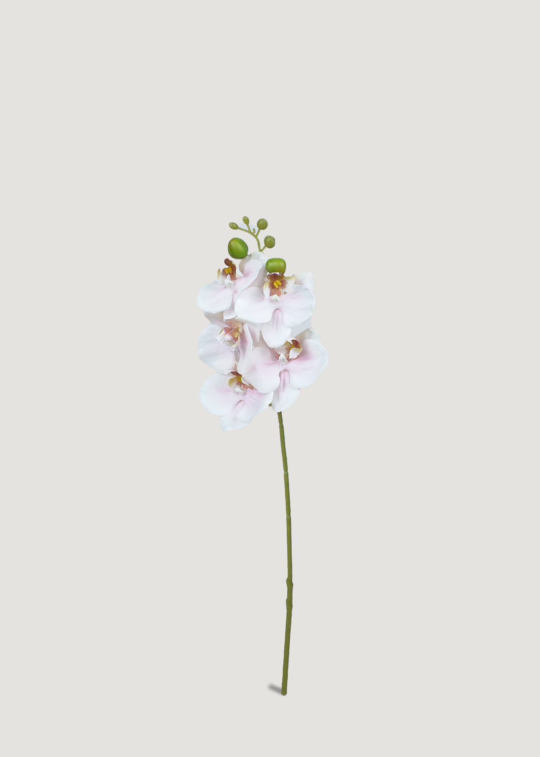 White pink artificial orchid stem with natural branch design