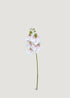 White pink artificial orchid stem with natural branch design